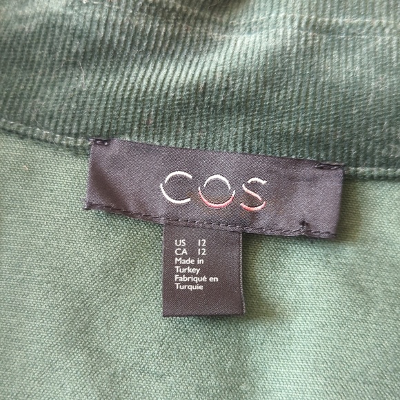 COS A-line Forest Green Corduroy Dress - Picture 10 of 12